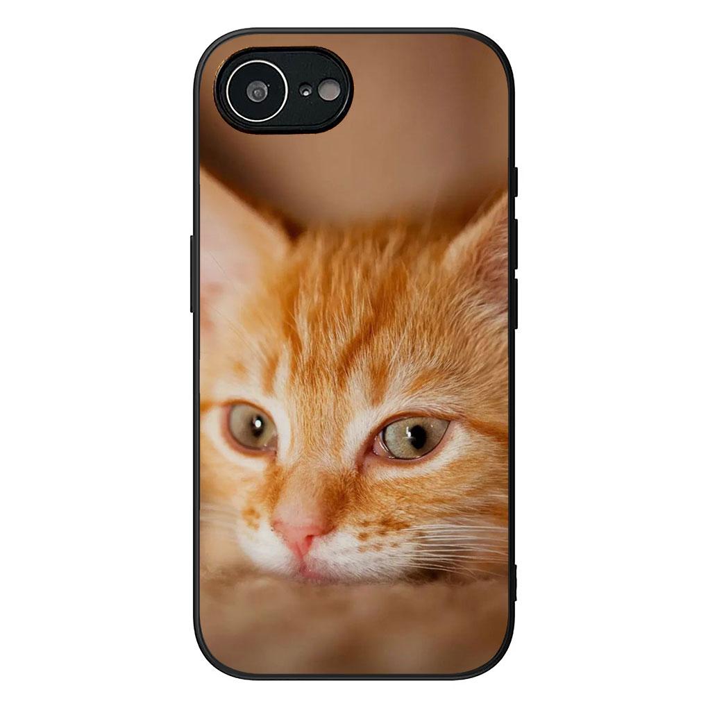 Soft Cover for Samsung Galaxy S25 S24 S23 FE Plus Ultra S7 Edge A16 A15 5G S25+ Coque Phone Case Meow Eyes Kitten Cat