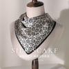 100% mulberry silk small square scarf silk scarf women's spring and autumn with shirt neck protection scarf 53cm decorative thin scarf