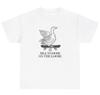 Silly Goose On The Loose Skateboarding T Shirt Funny Geese Skater Gen Z Gift Tee