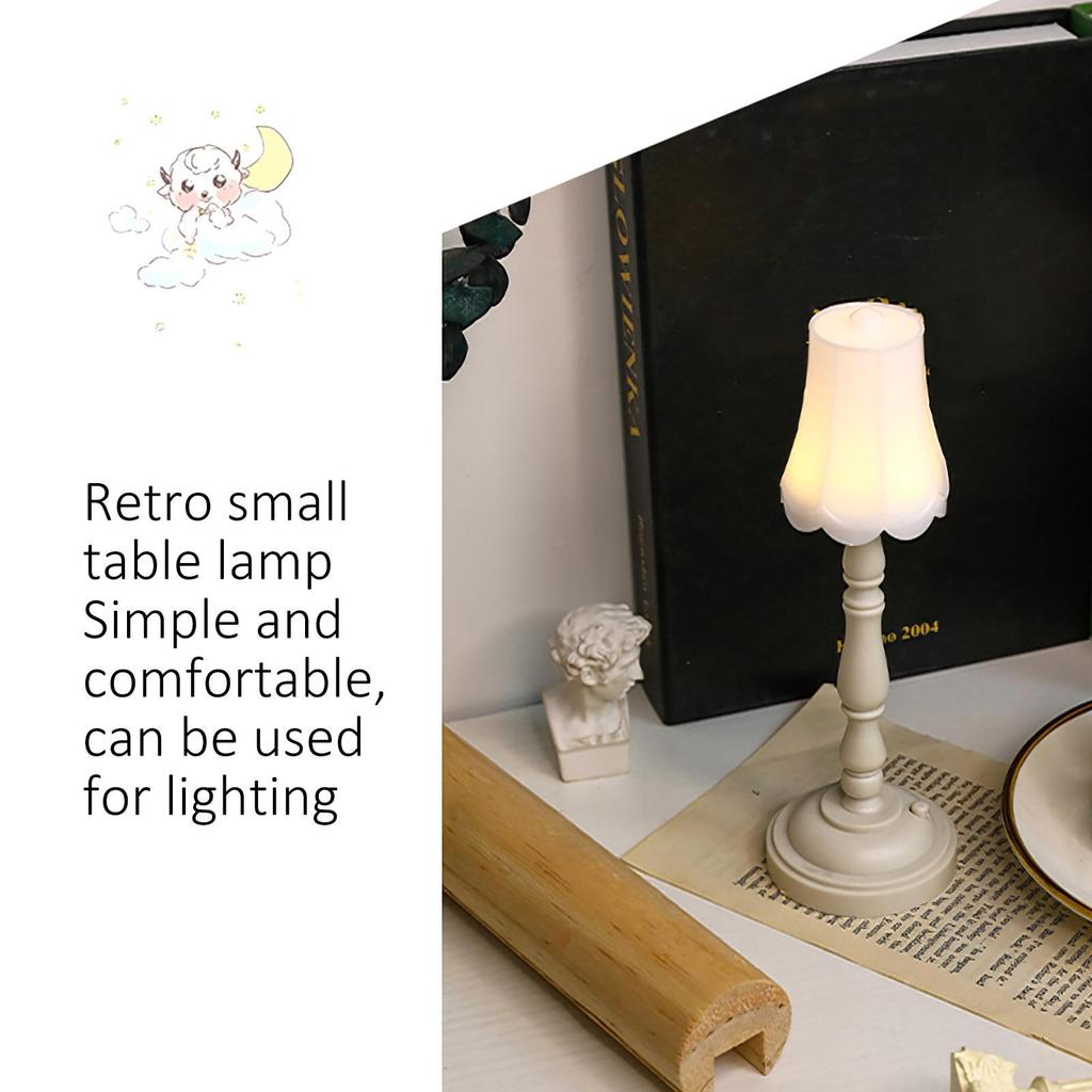 Mini European Retro Table Lamp Eye Protection Led Night Lights 120~140lm Christmas Desktop Lamp Decoration For Home Bedside