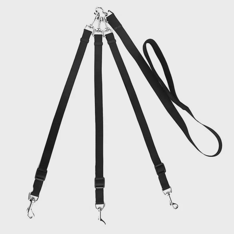 Tříhlavé nastavitelné vodítko pro malé, střední a velké psy – ideální pro venkovní procházky.