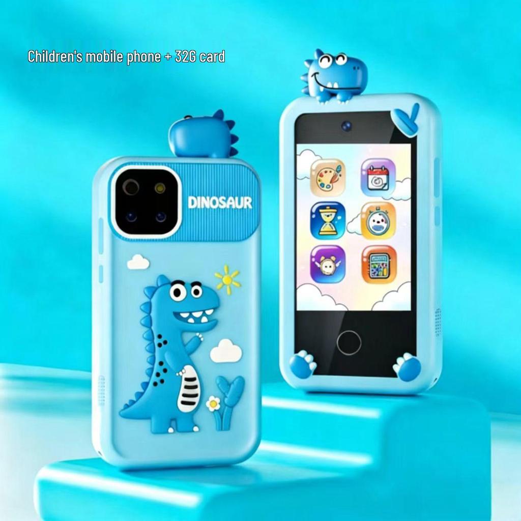Cross-Border Kids' Smart Toy Phone: HD Dual Camera, Touchscreen, Simulation Features, Perfect Baby Gift