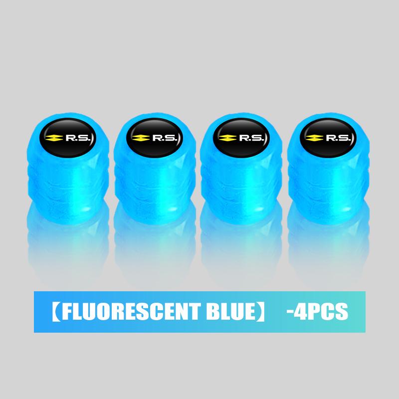 4/6/10pcs Luminous Car Tire Valve Caps Dustproof Tyre Stem Cover For Renault Cupra Ibiza RS Dacia Ateca Altea Arona Tarraco Leon SS7