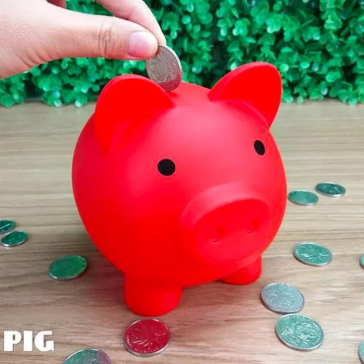 Large Capacity Cartoon Pig Shaped Money Boxes Children Toys Birthday Gift Home Decor Money Saving Piggy Bank Coins Storage Box