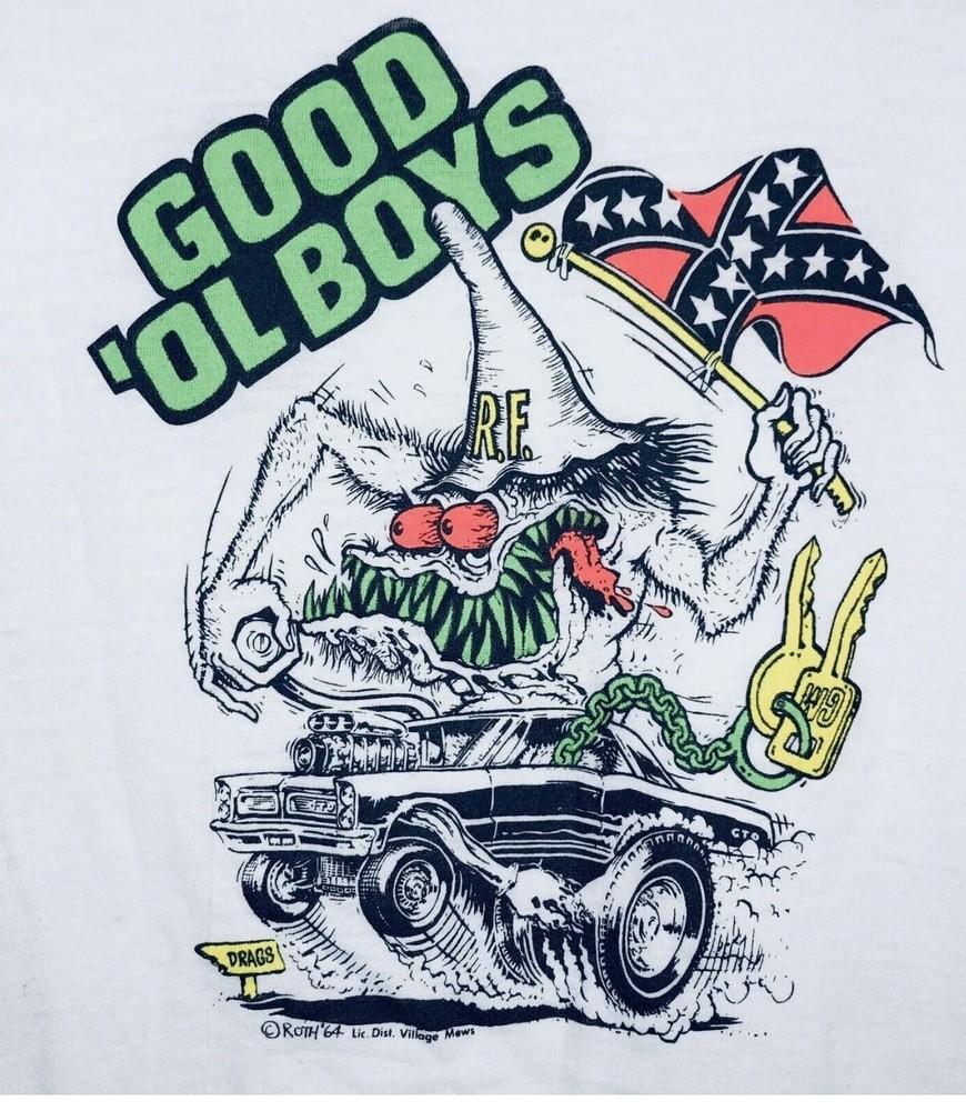 Rat Fink 1964 Ed Big Daddy Roth Hot Rod Drag Car T-shirt CB172