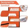 3Pcs Emergency Sleeping Set Drawstring Whistle Insulated Survival Blanket Light Compact Outdoor Camping Hiking Car Gear Supply