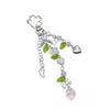 Strawberry Leaf Pendant Sweet Phone Chain Strap Hangings Decoration Keychain Lanyard Small Gift for Women Girls