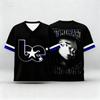 #One Piece Rolonoya Zoron #Theme V-neck Short Sleeved T-shirt Anime Peripheral Sports Jersey Style Quick Drying Loose Summer New