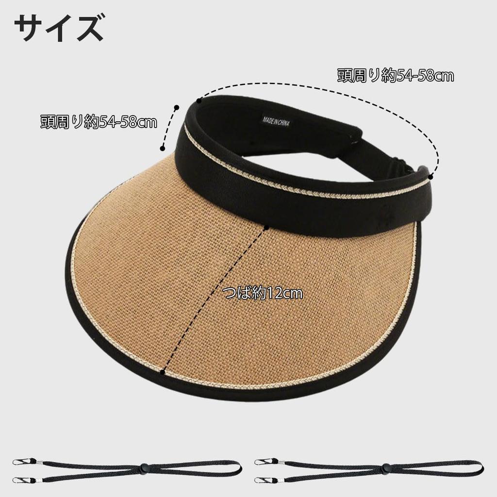 Straw Sun Visor for UV Sun Wide Small Face Mountain Windproof Number [Lhyxuuk] Women, Protection, Hat, Brim, Foldable, Outdoor, Effect, Golf, Tennis,