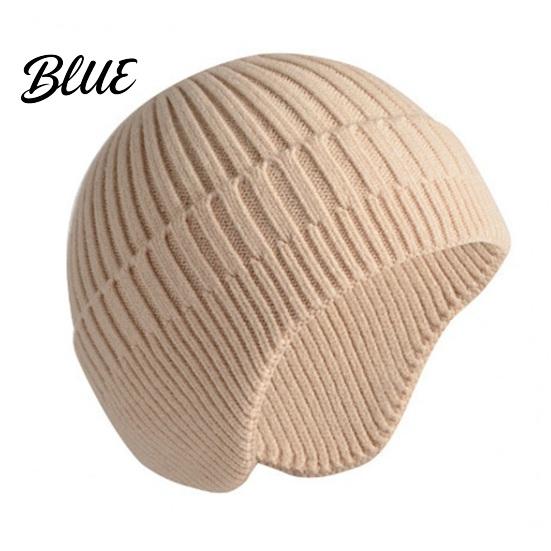 Soft Fleece Lined Thermal Hat Winter Knitted with Ear Flaps for Men Hat Stretchy Unisex Accessory Subzero Temperatures Cap Cold Weather Warm