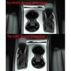 Front Gear Shift Cup Holder Cover Trim Ring for Jeep Grand Cherokee 11-21 Carbon