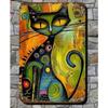 Vintage Cat Metal Wall Art Tin Sign Retro Home Decor Gift
