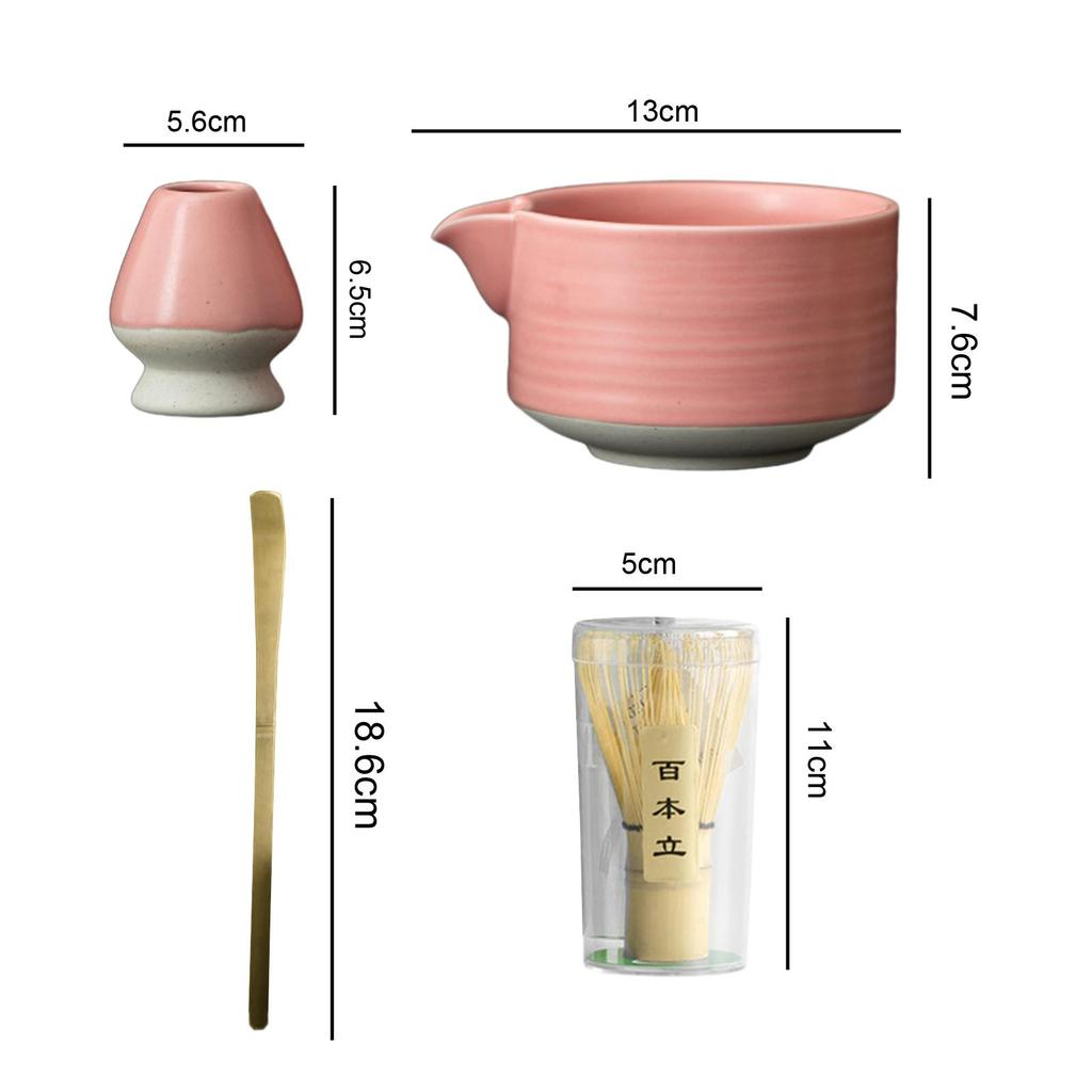 Matcha Set čajový dárek pro milovníky, kteří vyrábějí nástroje Kompletní tradiční mísa