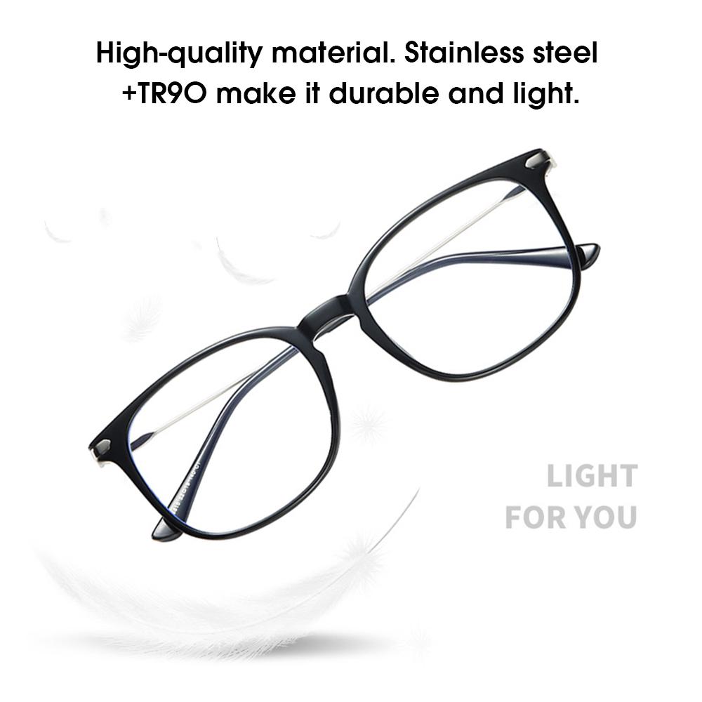 LG8815 Blue Light Blocking Glasses Frame Light Plastic Metal Eyeglasses Frame for Man and Woman Anti Glare Filter Computer Game Reading Eyeglasses