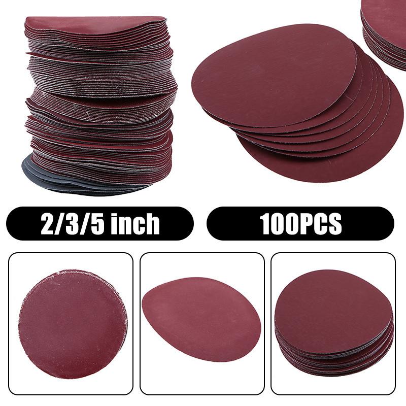 100PCS Sanding Discs Round Abrasive Sandpaper Grit 800-3000 Sanding Belt Paper Polish Pad Angle Grinder
