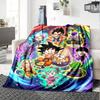Son-Goku Print Flannel Blanket High Quality Warm Comfortable Cover for All Seasons Perfect for Gifts Home Decor