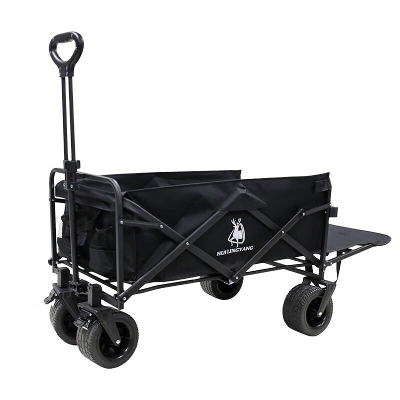 Folding Outdoor Camping Wagon with Wide Wheels