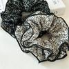 Luxury and Sophisticated Floral Square Scarf Hairpin with Bow - A Charming Large Hairband Accessory for Girls