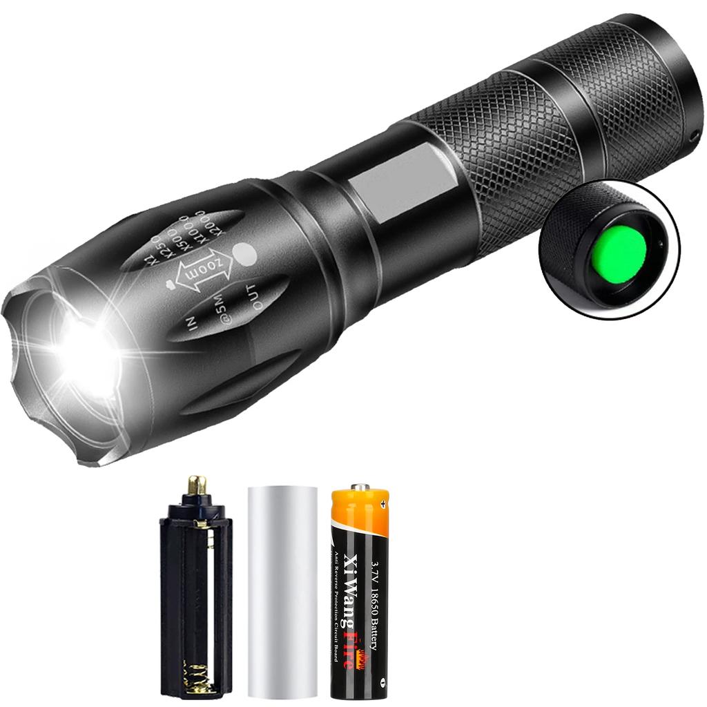 2Pcs LED Flashlights High Lumens with Zoomable Beam Mini Flashlights for Camping Dog Walking Powerful Emergency Flashlights