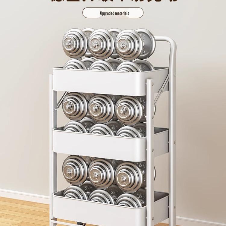 Kompaktes mehrschichtiges Lagerregal für Küche, Bad, Schlafzimmer, Bücher, Spielzeug und Snacks