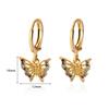 Zircon Butterfly Pendientes EarringsFor Women Stainless Steel Gold Butterfly Earring Trend Girl y2k Jewelry aretes mujer