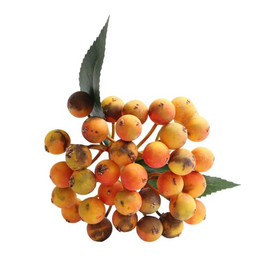 10 Inch Artificial Berry Picks Faux Blue/Red/Orange Berries Stem Farmhouse Rustic Fake Fruit Branch for Wedding Party Home Decor
