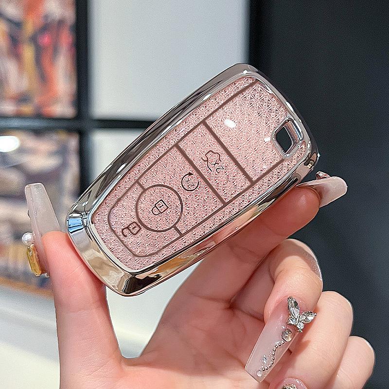 Luxury Key Cover for Ford Mondeo, Edge, Explorer, and Escort Models.