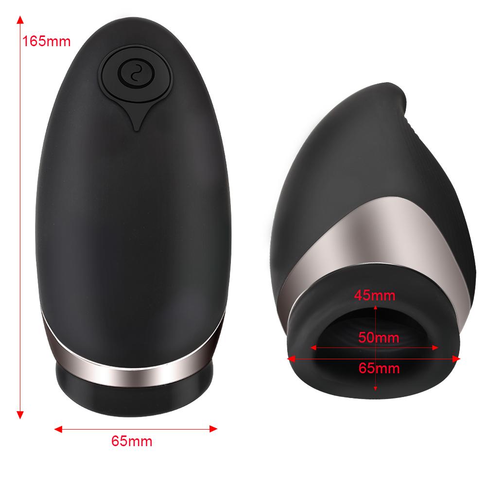 Saugvibrator Blowjob Oraler Massager Erotischer Männlicher Masturbator Penis Trainer Sexspielzeug Für Männer Automatisch Beheizter Mund 9 Modi