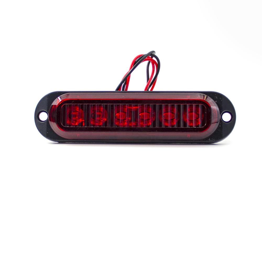 4/10pcs 6 LED 12V -24V External Side Marker Warning Tail Light Clearance Lamp Light Bar Car Truck Trailer RV Lorry Caravan ATV Bulbs 7