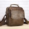 LAOSHIZI Genuine Leather Shoulder Bags For Men Messenger Bag Vintage Tote Crossbody Bags Handbag