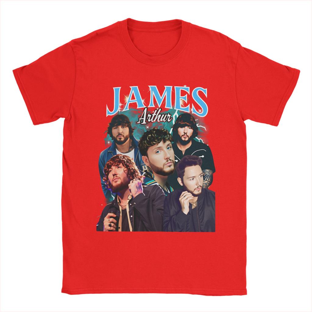 Unisexs James Arthur world tour T Shirt  100 Cotton Clothes Casual Short Sleeve Crewneck Tee Shirt Plus Size TShirts
