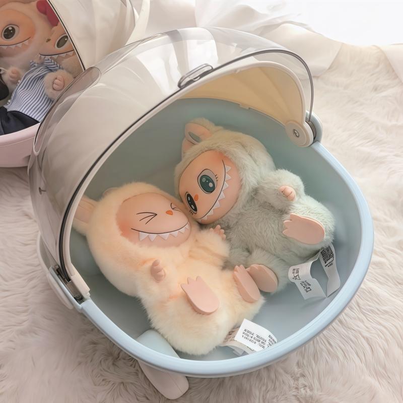 Labubu Kočárek pro V1 V2 V3 Labubu Kolébka Postel Vesmírný Modul Panenka Spací Kolébka Vozík Panenky Postel Nábytek Příslušenství Hračka Dárky