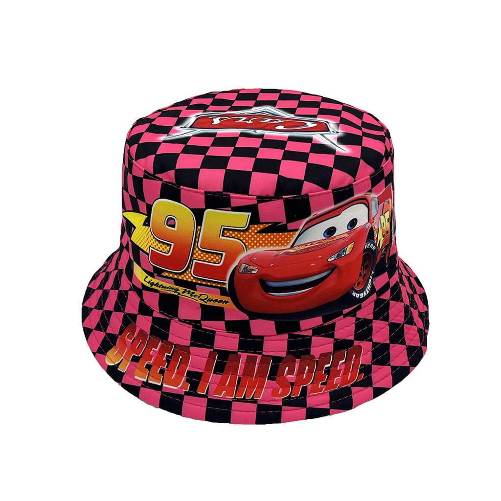 

Childrens Cartoon Sun Hat With Cars Print Design And Breathable Polyester For Spring Summer Kids красный