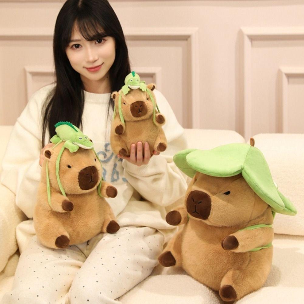 Animal Backpack Capybara Plush Toy Doll Animal Stuffed Capybara Doll  Children's Day