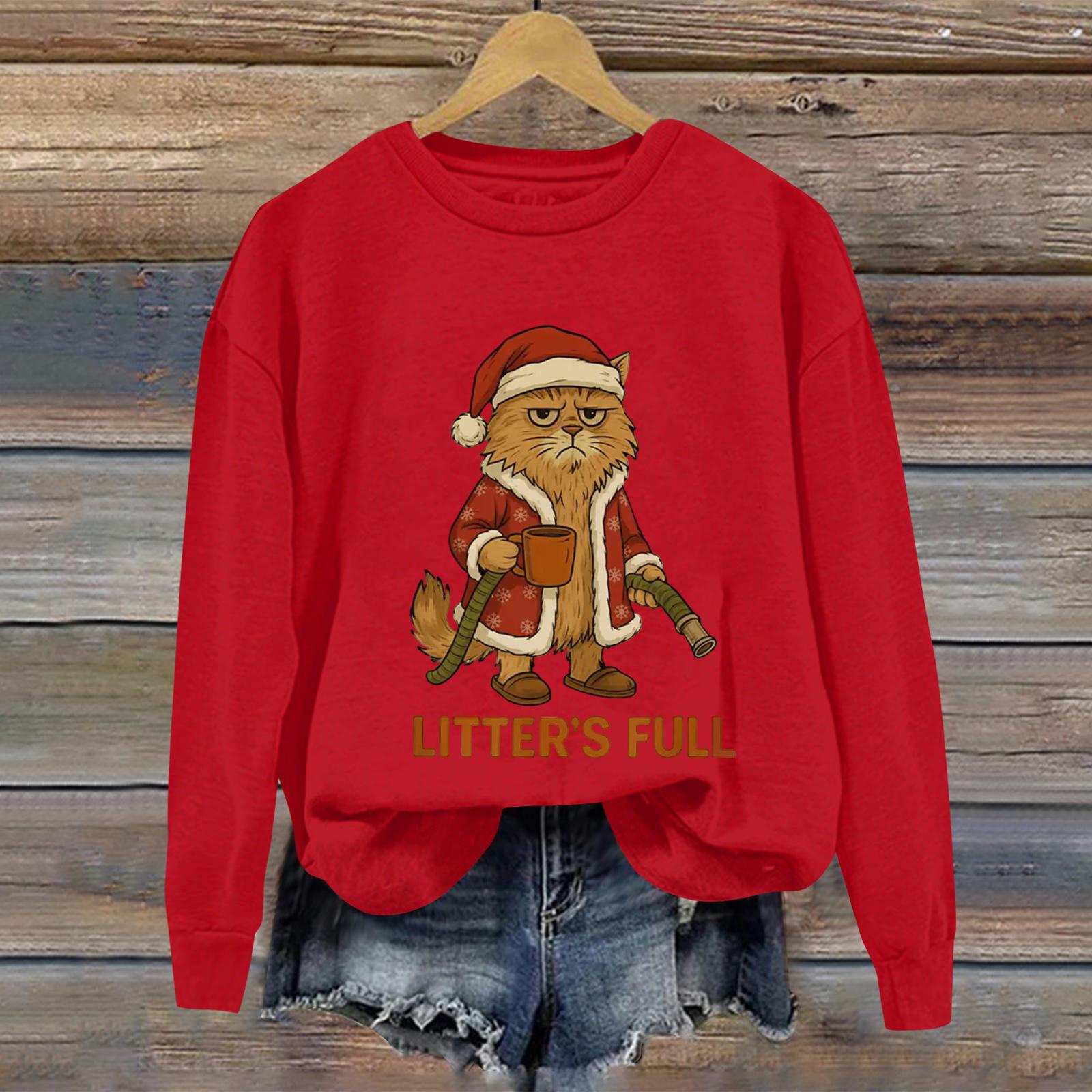 

Ladies Printed Casual Long Sleeved Hooded Sports Hoodie Top XL