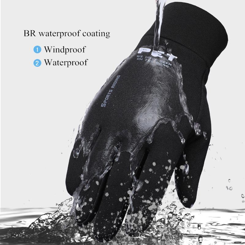 Winter Men Gloves Anti Slip Windproof Snowboard Touch Screen Warm Breathable Autumn Male Motorcycle Cycling Gloves