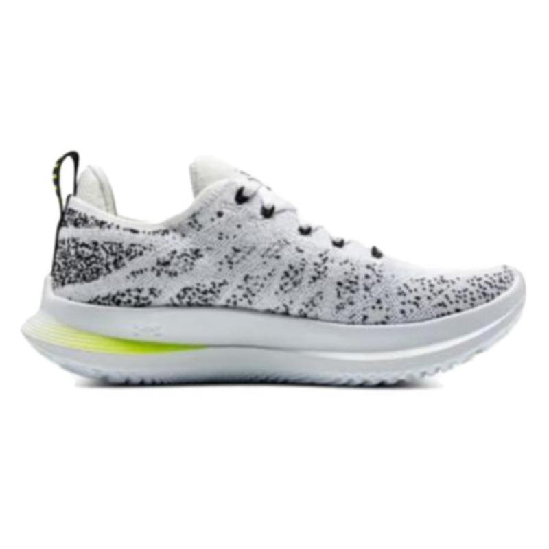 Under Armour Cushioned Wear-Resistant Breathable Rebound Low-Top Training Running Shoes Women's White Black Sneakers 3026124-104