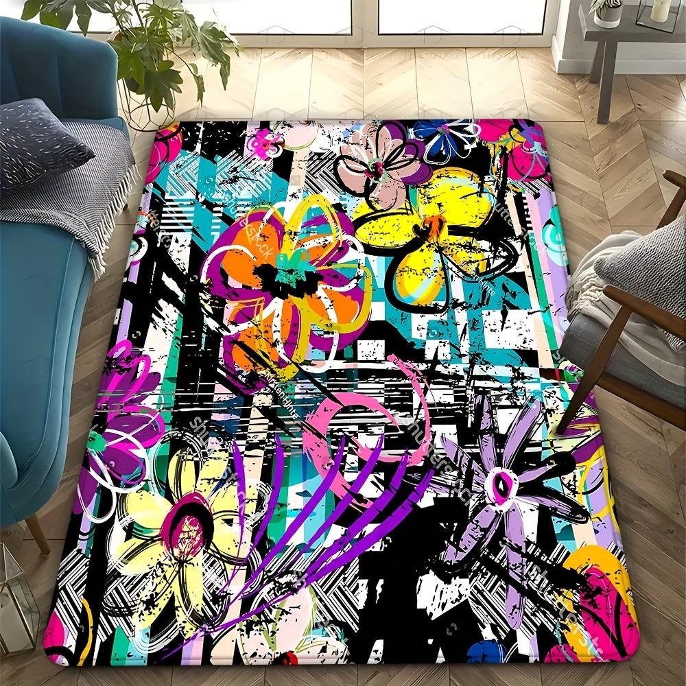 1 ks Vzor afrického umění Rohožky ke dveřím Kuchyňské koberce Protiskluzový Pop design Koberce do obývacího pokoje Koupelnová předložka Koberec pro domácnost K Dekoraci ke dřezu Prádelna
