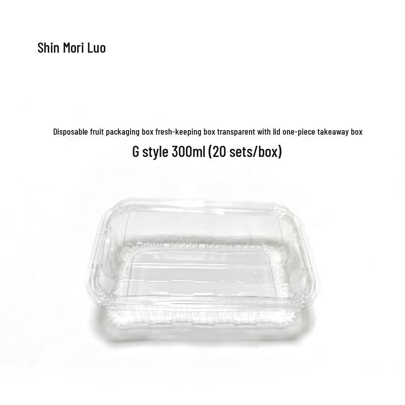 Disposable Transparent Food Container with Lid