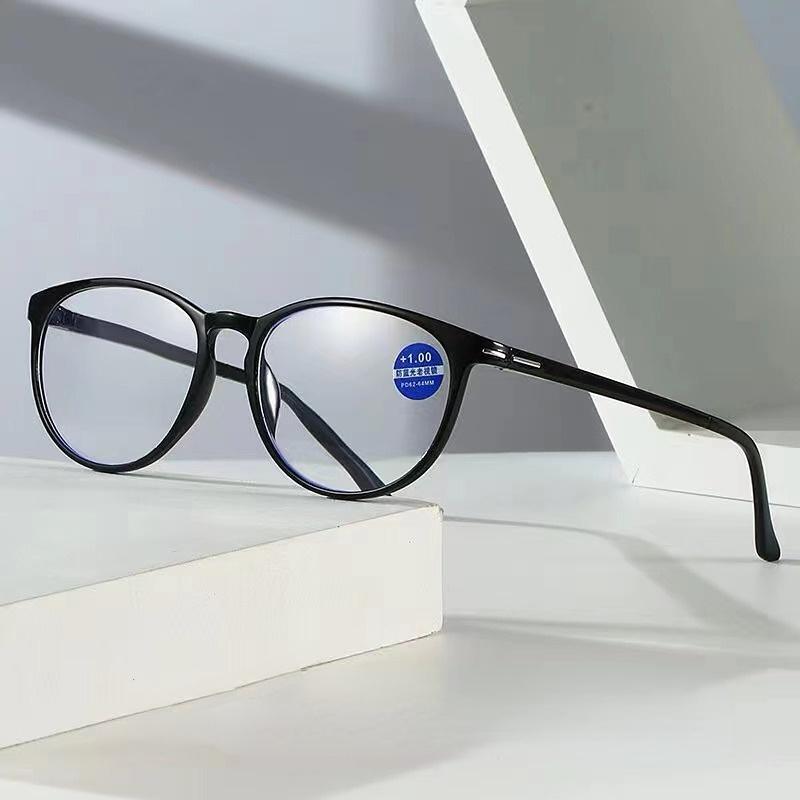 Reading Glasses Men Vintage Anti Blue Light Round Eye Glasses Women Fashion Square Frame Optical Prescription Eyewear 0 To +4.0