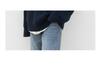 Unisex Navy Blue Jacket-Style Knit Cardigan - Japanese Niche, Autumn/Winter, Loose Fit, Round Neck Sweater Coat