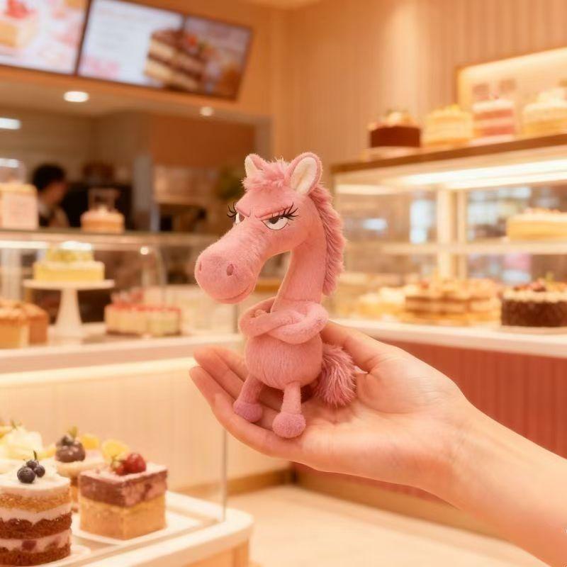 2026 Neue Plüschpuppe Neujahrsmaskottchen des Jahres des Pferdes Plüschpony-Spielzeug Rucksackanhänger Weihnachtsgeschenke