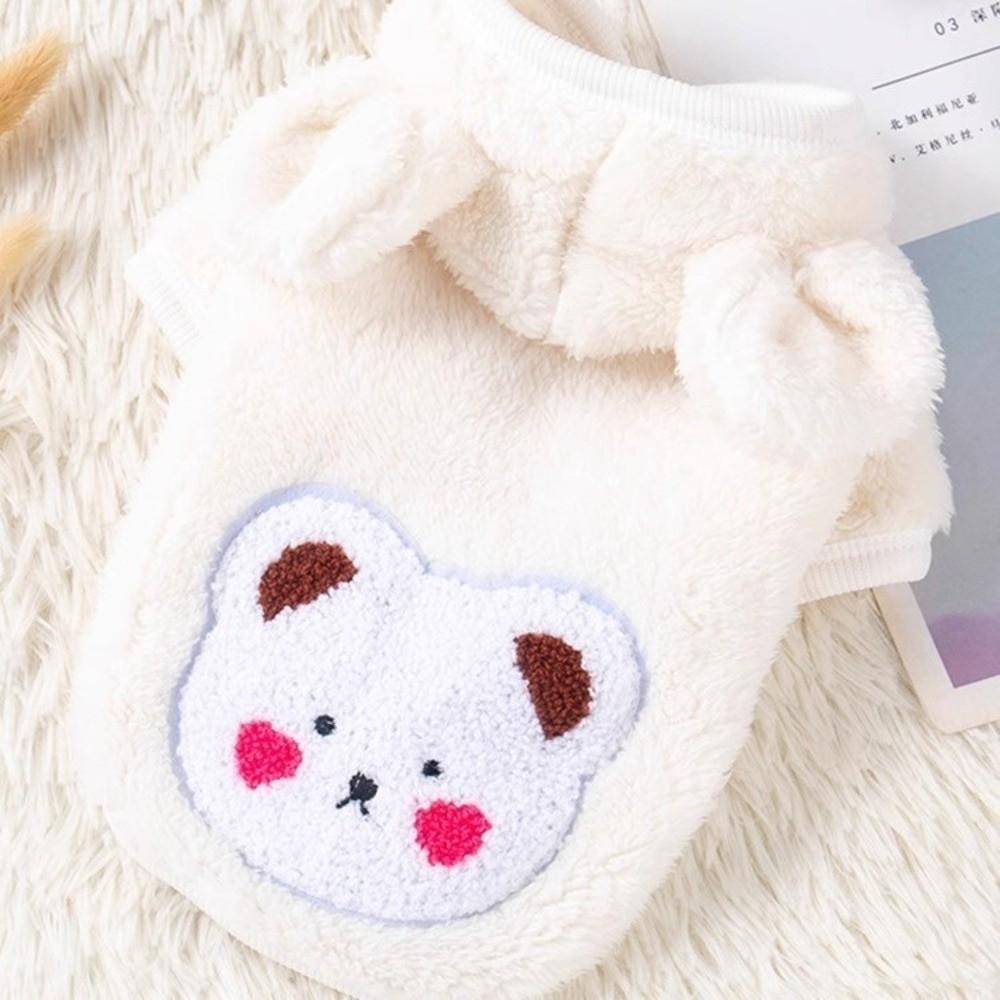 Fleece-lined Dog Warm Clothes Winter Plush Dogs Coat Dog Hiking Jacket for Small Medium Dog