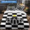 3PCS Clube Atlético Mineiro With Shield Soft Bedding Set,Including 1pc Duvet Cover And 2pcs Pillowcases Perfect for Bedroom, Dormitory, Fan gift