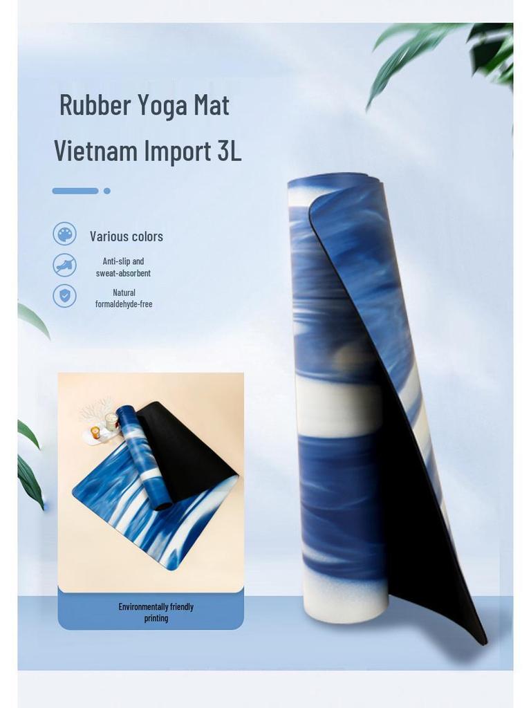 5mm Gradient PU Yoga Mat - Non-slip, Sweat-absorbent, Natural Rubber, Extra Thick