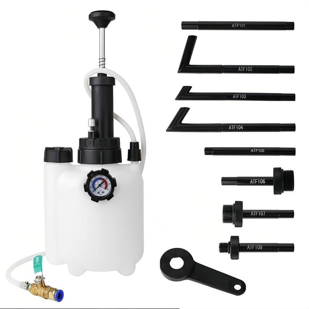 

With Adaptors 3L Manual Transmission Fluid Pump Save Time Pressure Pumping Car Manual Brake Fluid Bleeder Kit Professional