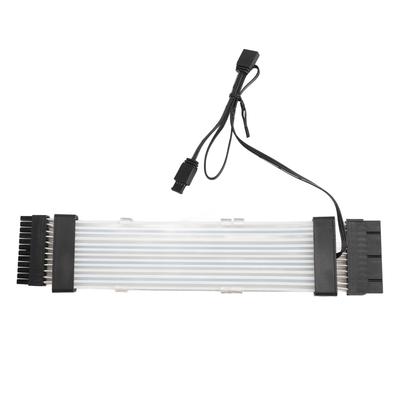Câble d'extension d'alimentation ATX RGB 24 broches Support 5V 3 broches Synchronisé 18AWG Câble d'alimentation ARGB pour E ATX