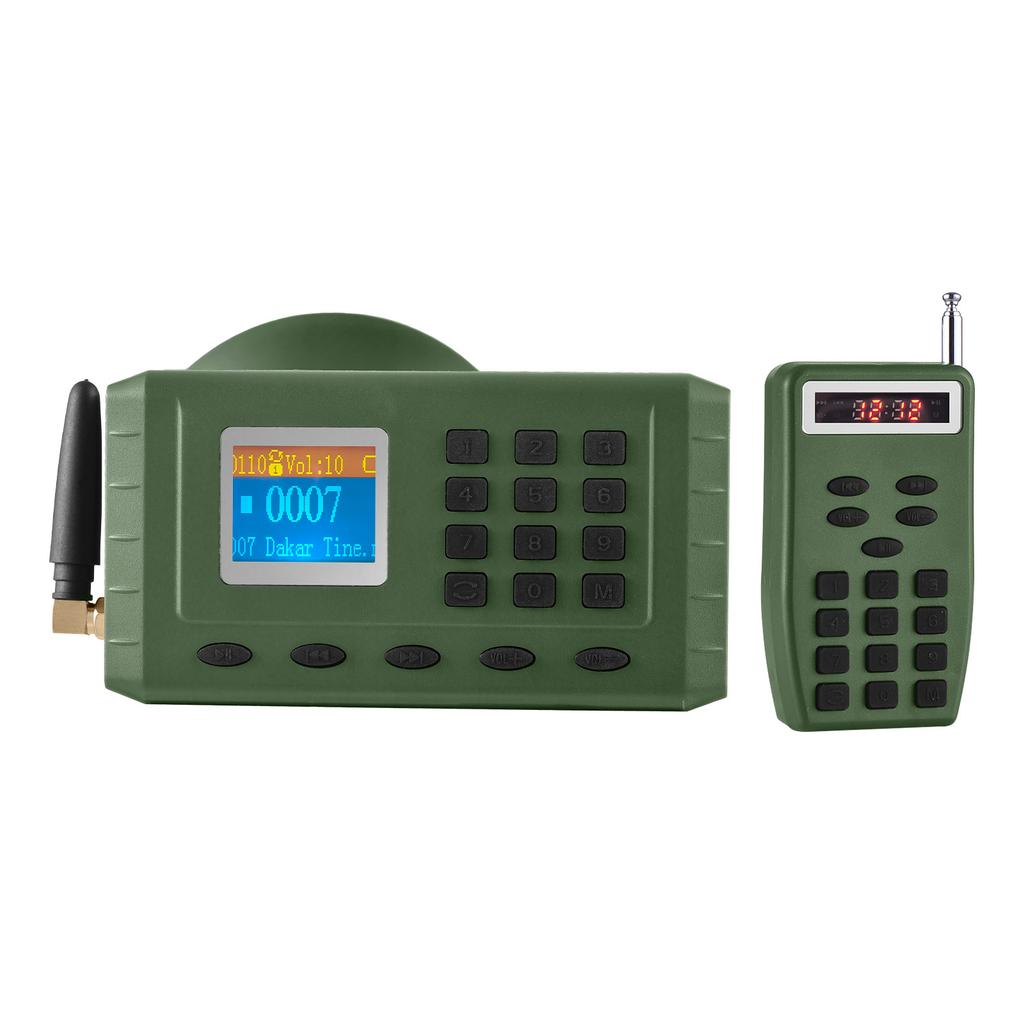 Bird Repellent Devices Outdoor with Remote Control Wireless MP3 Player and Loudspeaker Anti Repellent with 110 Songs