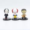 10 Pcs / Set Horror Film Series Jason Michael Chucky Scary Clown Action Figure Toys Pvc Model Halloween Gift Figurine Doll Gifts
