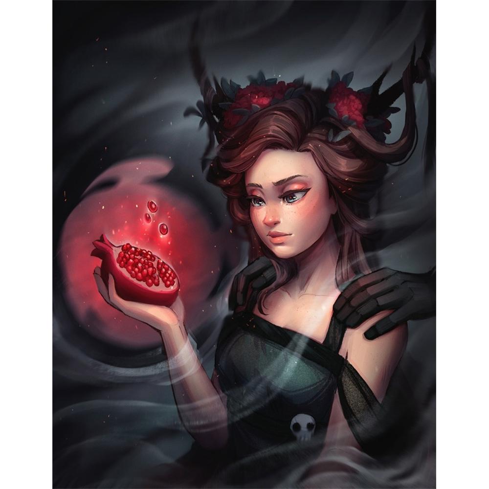 2026 New Witch Diamond Painting Girl 5D Diamond Full Drill Stitch Complete Set Crystal Handicraft Gift Home Decor